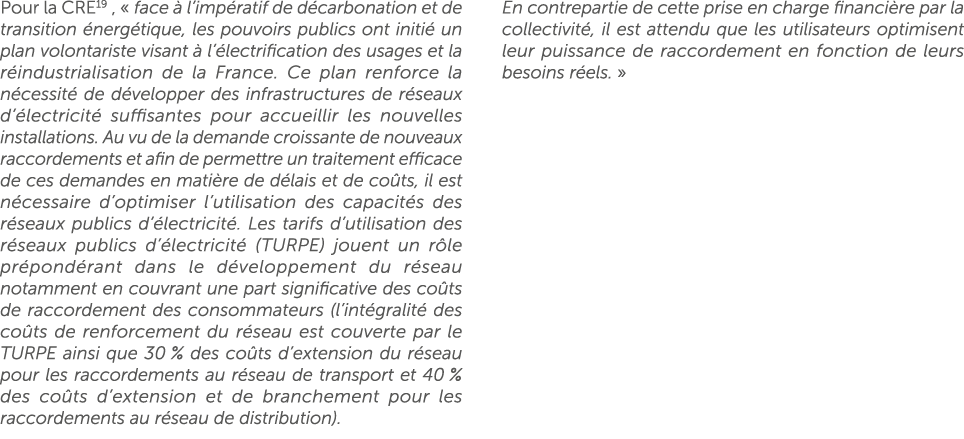 Pour la CRE19 , « face  l’imp ratif de d carbonation et de transition  nerg tique, les pouvoirs publics ont initi  u...