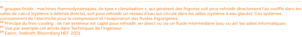 21 groupes froids : machines thermodynamiques, de type « climatisation », qui g n rent des frigories soit pour refroi...