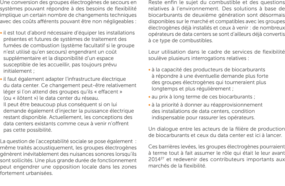 Une conversion des groupes lectrog nes de secours en syst mes pouvant r pondre   des besoins de flexibilit  implique...