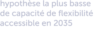 hypoth se la plus basse de capacit de flexibilit  accessible en 2035
