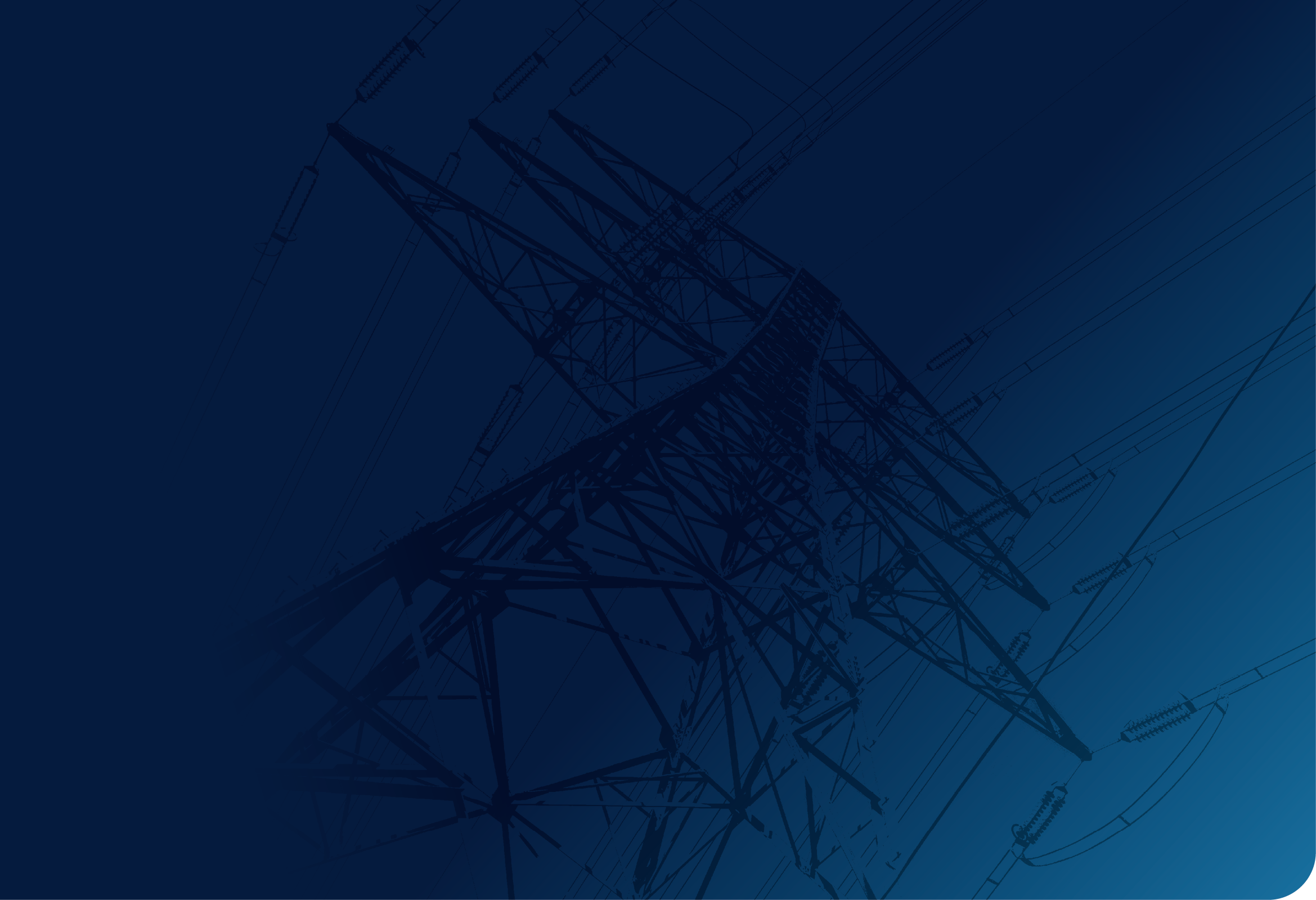 Metal pylon with triangles carrying overhead electric cables of high voltage lines. Concepts of electric transmission grids, energy supply and power consumption issues