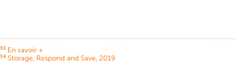 33 En savoir + 34 Storage, Respond and Save, 2019