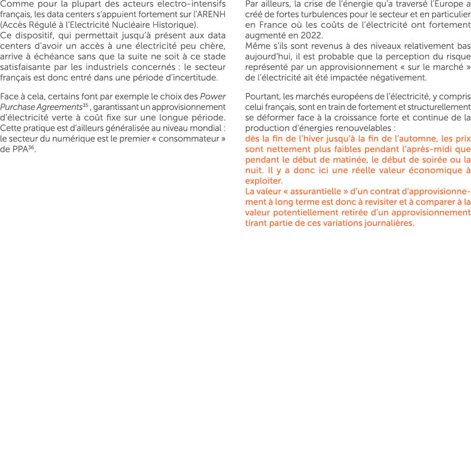 Comme pour la plupart des acteurs electro intensifs fran ais, les data centers s’appuient fortement sur l’ARENH (Acc ...