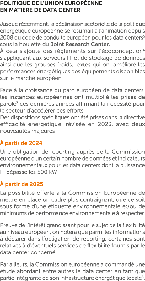 Politique de l’Union europ enne en mati re de DATA CENTER Jusque r cemment, la d clinaison sectorielle de la politiqu...