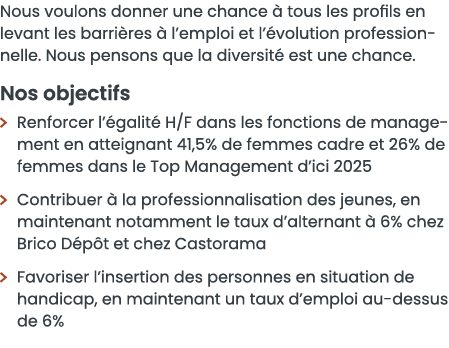 Nous voulons donner une chance   tous les profils en levant les barri res   l emploi et l  volution professionnelle     