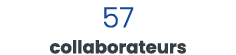 57 collaborateurs